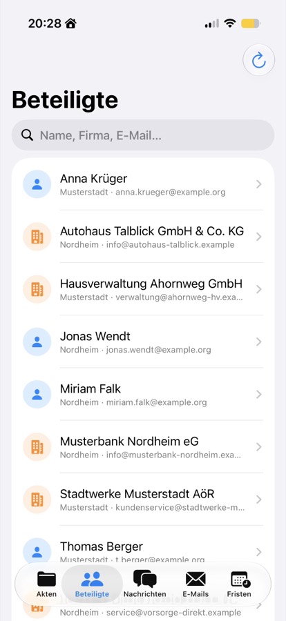 Beteiligte – CSB-DMS