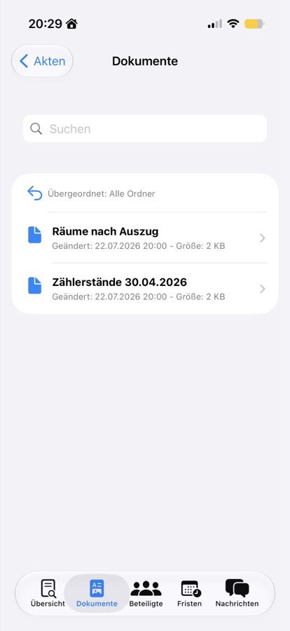 Im Unterordner – CSB-DMS