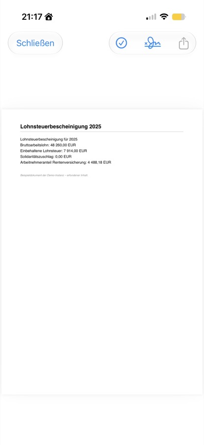 Unterschreiben – CSB-DMS